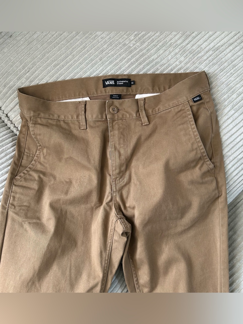 Vans Men's Khaki Straight-Fit Chino Pants